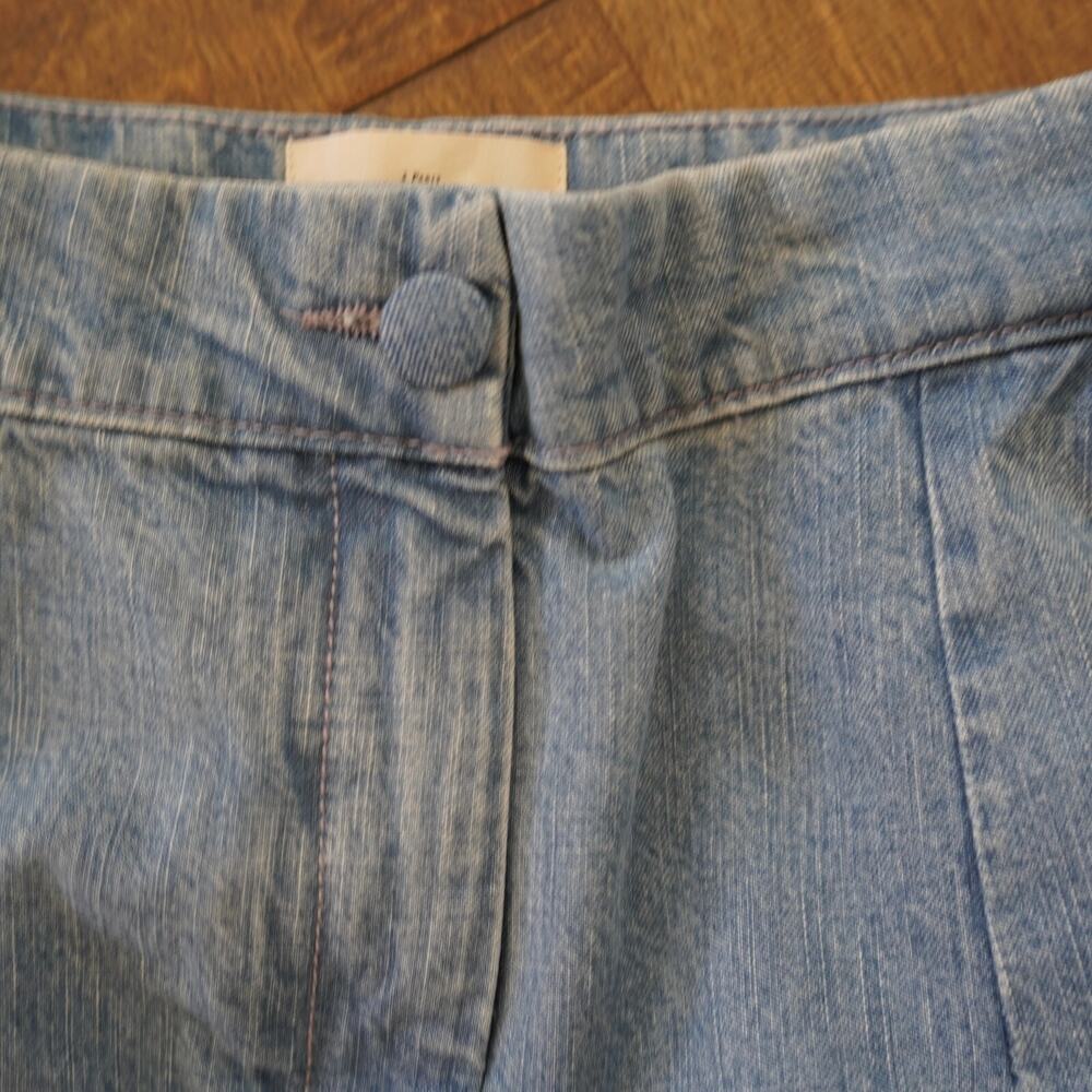Sezane Wide Leg High Rise Jeans Size 34/ US 2 High‎ Waist Light Wash Denim - Picture 7 of 7